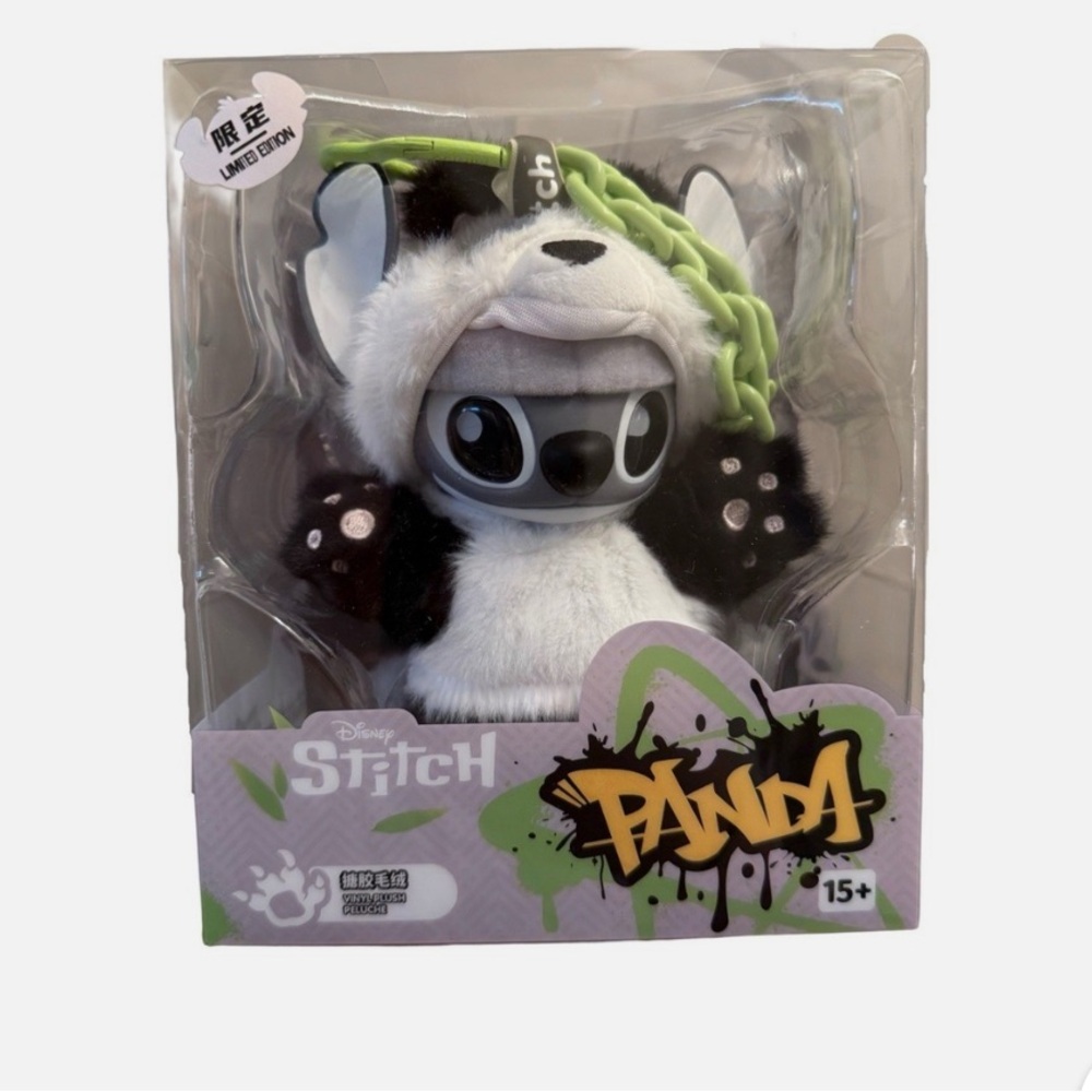 Limited Edition Miniso Disney Stitch Panda Vinyl Plush (China Exclusive)